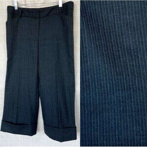 Elie Tahari Long Shorts Wool Wide Leg Culotte Bermuda Shorts Long Shorts